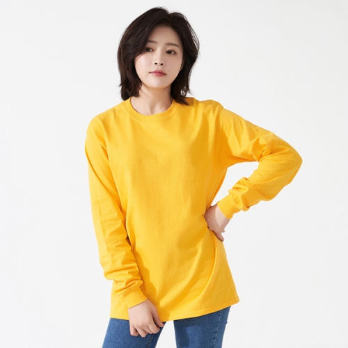 길단 18수 긴팔 라운드 티셔츠(USA핏) GD-2400