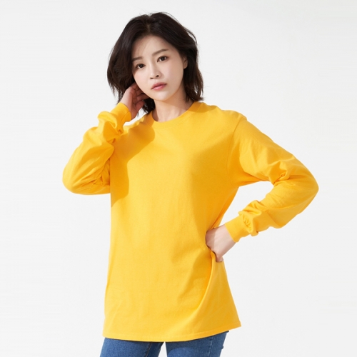 길단 18수 긴팔 라운드 티셔츠(USA핏) GD-2400