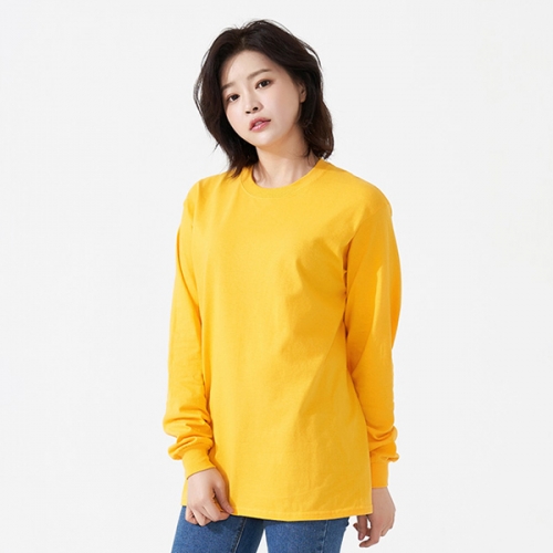 길단 18수 긴팔 라운드 티셔츠(USA핏) GD-2400