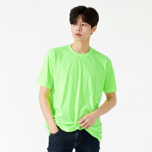 30수 형광 라운드 반팔 티셔츠 SP-186