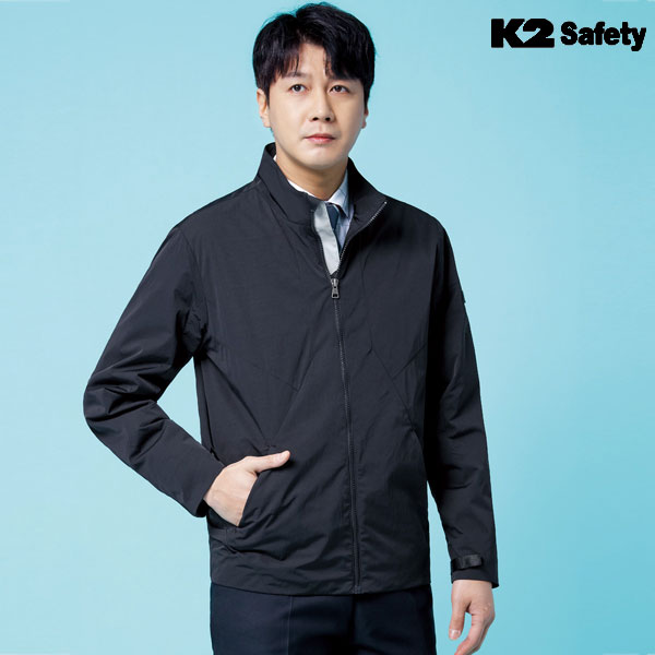K2 세이프티 회사 춘추 작업복 근무복 자켓 봄 가을 유니폼 상의 점퍼 C-PM-S102