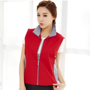 포인트 배색 단체 경량 조끼 MJ-311~314