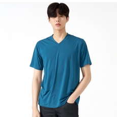 쿨론 브이넥 고급 스판 반팔티 TM-1306