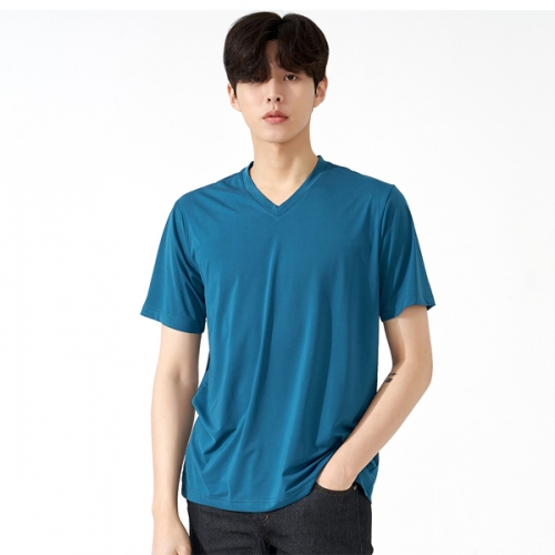 쿨론 브이넥 고급 스판 반팔티 TM-1306