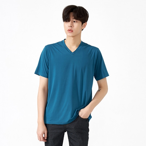 쿨론 브이넥 고급 스판 반팔티 TM-1306