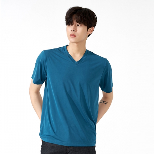 쿨론 브이넥 고급 스판 반팔티 TM-1306
