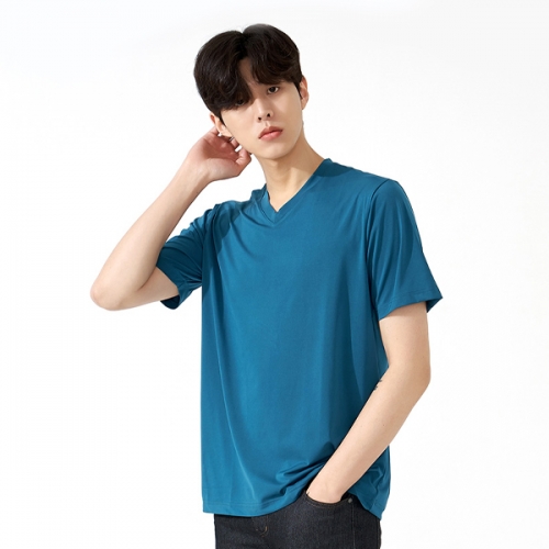 쿨론 브이넥 고급 스판 반팔티 TM-1306