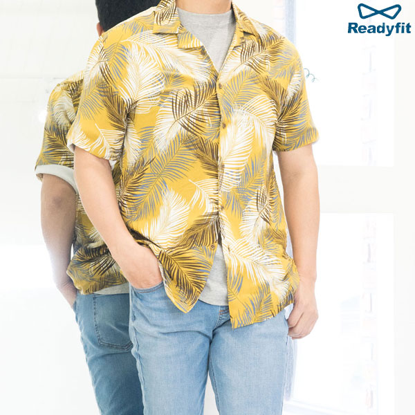 남자 하와이안 오버핏 오픈카라 바캉스 반팔 남방 와이셔츠 단체복 HWI2301 - 2306