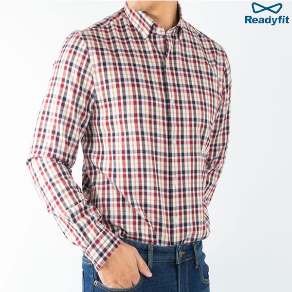 레트로체크 피치기모 긴팔남방셔츠 RFC10247~10248