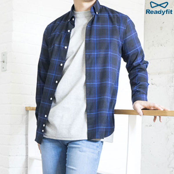 레이져체크 피치기모 긴팔남방셔츠 RFC10241~0245