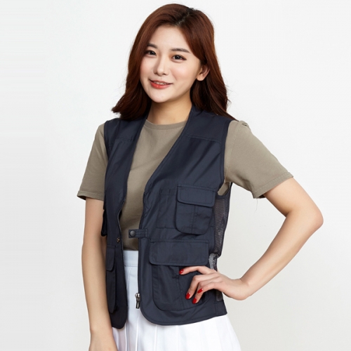 망사 작업 조끼 지퍼 스냅 여름 단체복 베스트 제작 랜더스 LD-320