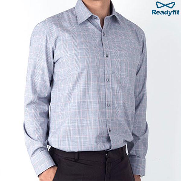 모던 스타일 블랙레드체크 긴팔셔츠 S1016