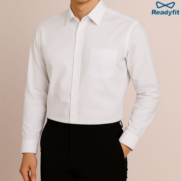 시크릿 스트라이프 화이트 레귤러 셔츠 S8117