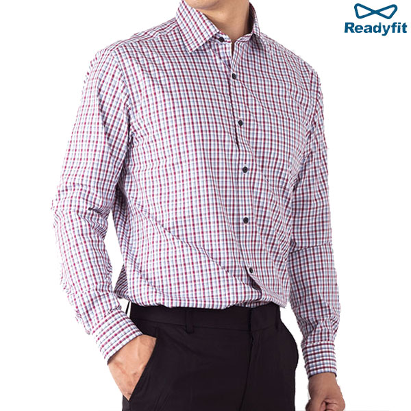 레드 클래식 체크 레귤러 긴팔 셔츠 RF1147