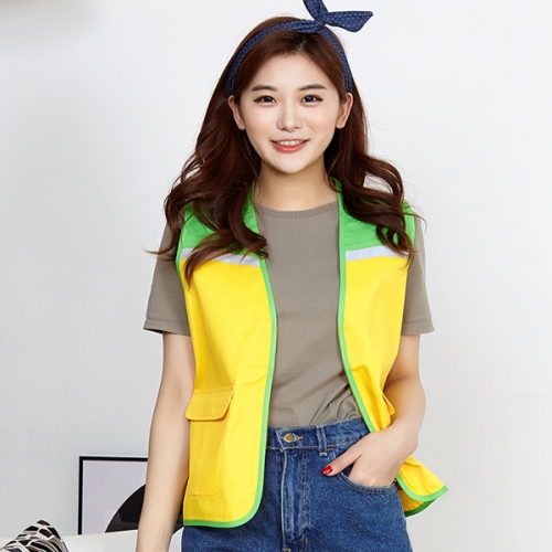 망사조끼 배색 반사띠 마트 단체조끼 랜더스 LD-23