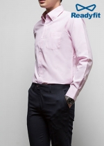 옥스포드 분홍 핑크색 긴소매 버튼다운 캐쥬얼셔츠 RF1166