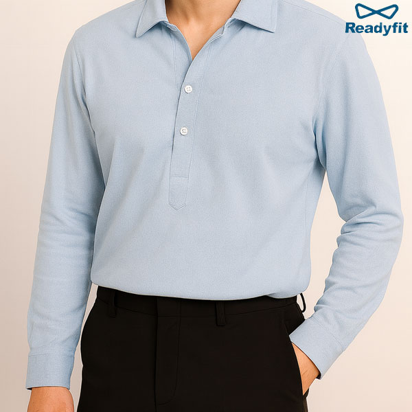 오픈 카라 반탁 보카시 셔츠 NWM005