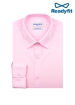 슬림 핑크색 솔리드셔츠 MS62