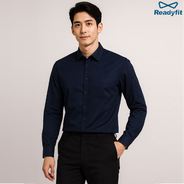 네이비 솔리드셔츠 MS16