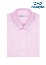핑크 레귤러핏 반팔 기본 와이셔츠 RF2107