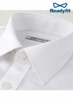 다이아 패턴 화이트 반팔 셔츠 단체 와이셔츠 제작 RF2120
