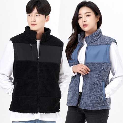 뽀글이 양털 후리스 플리스 겨울 단체복 조끼 K4