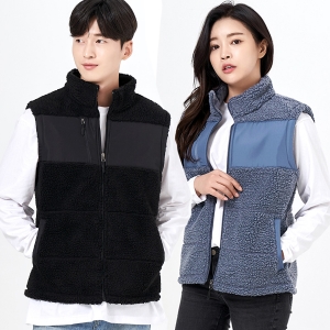 뽀글이 양털 후리스 플리스 겨울 단체복 조끼 K4