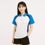 쿨에버 배색 래글런 반팔 카라티 MJ-7623
