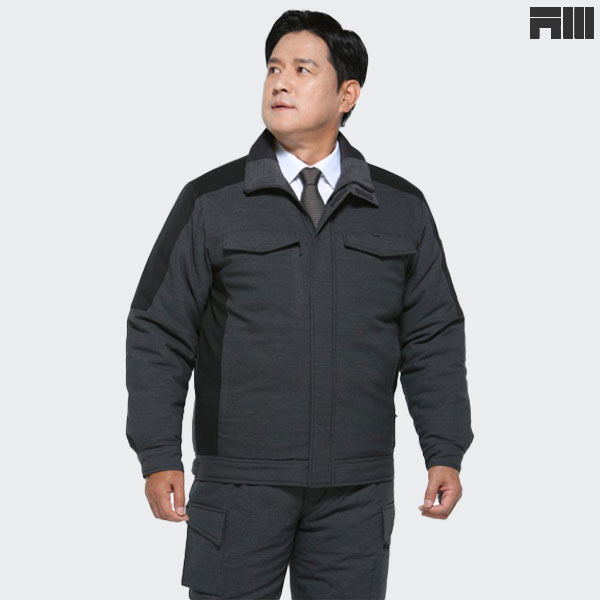 아트윈 데님라이크 겨울 작업복 근무복 점퍼 W-2189