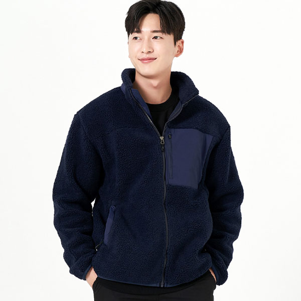 헤비 플리스 후리스 집업 단체 자켓 JK-480W