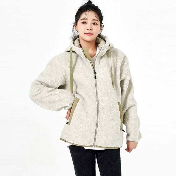 후드 플리스 단체 후리스 집업 자켓 회사 사무실 실내 단체복 JK-490W
