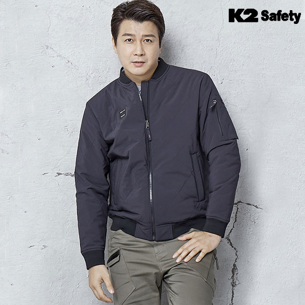 K2 세이프티 겨울 퀼팅 패딩 블루종 항공점퍼 21JK-F105