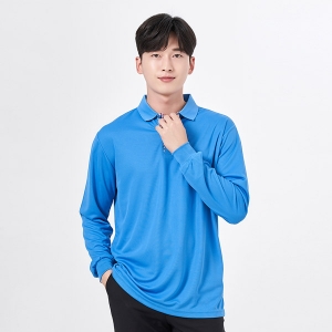 기능성 에어로쿨 체크 베이직 긴팔 티셔츠 회사 단체티 교회티 학교 단체복 맞춤 주문 제작 S-159(반팔 가능)