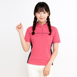 쿨에버 여성용 차이나 반집업 반팔 카라 티셔츠 MJ-7656 (단체티 긴팔 가능)