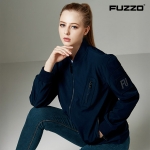 항공점퍼 단체복 주문제작 푸조 블루종 하프자켓 FZ-326