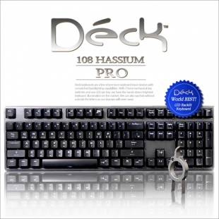 [리퍼]덱헤슘 프로 청축 한글 기계식 키보드 (화이트 LED)(C타입 분리형)