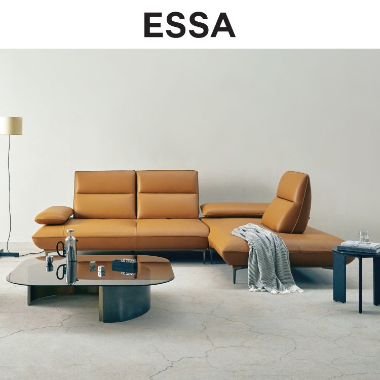 퍼스트 4인 오픈코너형 스윙기능 베티버 천연 면피 소가죽 소파