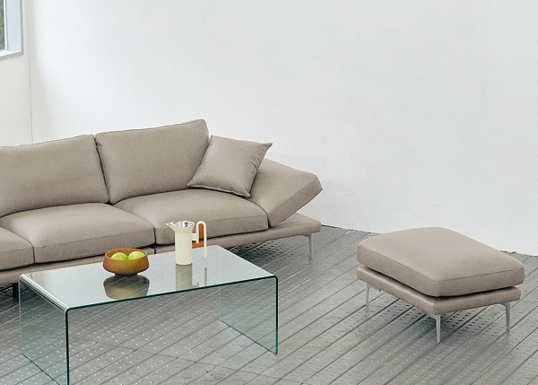 [전체가죽반값|선착순] 로프트 와이드 3인 베티버 천연 면피 소가죽 소파