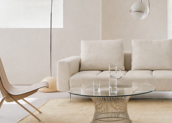 디에시즈 3인 리브 패브릭 소파