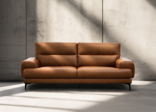 [통가죽무료업그레이드] 밀란 3인 베티버 천연 면피 소가죽 소파