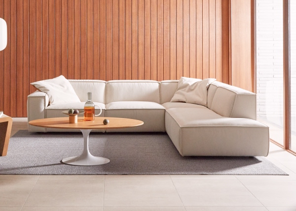 바크 4인 오픈코너형 크라비츠 패브릭 소파