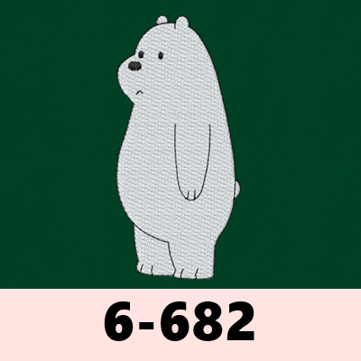 6-682 아이스 베어2 동물 곰 캐릭터