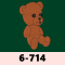 6-714 곰 캐릭터(테디베어)