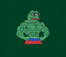 10-215 근육 개구리 페페