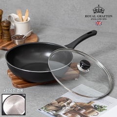 [로얄그래프톤] 로얄그래프톤 제마 IH 28궁중팬+유리뚜껑 2P