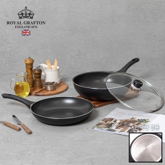 [로얄그래프톤] 로얄그래프톤 제마 IH 28후라이궁중팬+유리뚜껑 3P