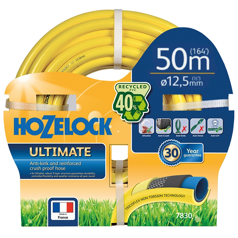 호제록 7850 고급 얼티밋 호스 12.5mm x 50m 노랑 [호스 걸이 증정]