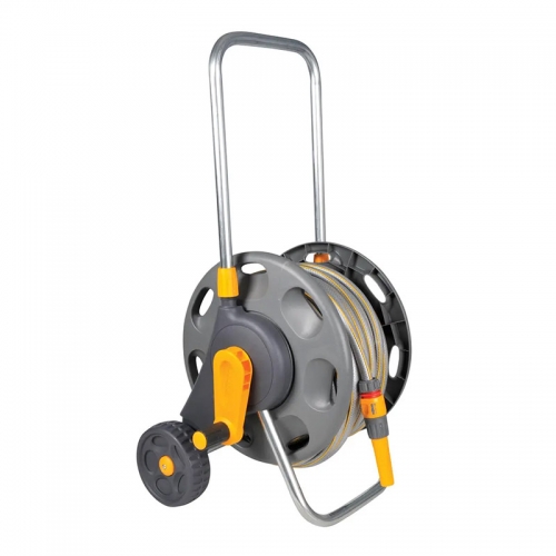 호제록 2488 바퀴 호스릴 세트+호스 25m  정원 물주기 관수 청소 세차