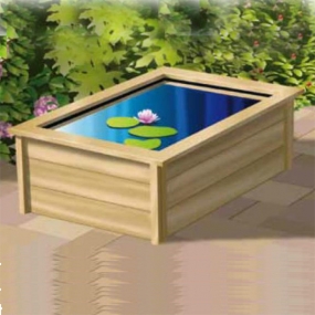 우빙 1311005 콰드라 C3 연못용 우드 프레임 배송비 별도