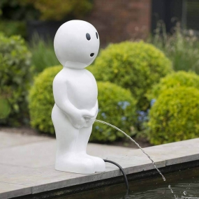 우빙 화이트 보이 1386124 분수 오줌싸개 연못 장식